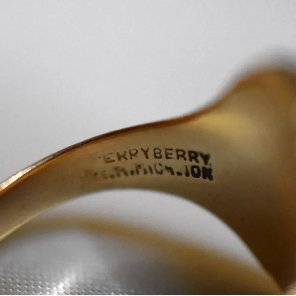 1940's 10K Gold 4gm Terryberry Minimalist Size 9.5 Unisex Casual Ring